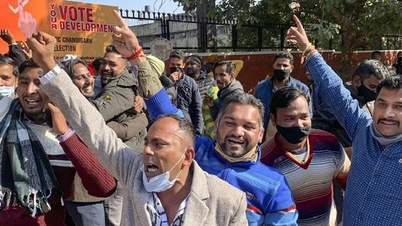 AAP, Chandigarh civic polls Chandigarh civic polls: AAP emerges leading party, sitting mayor loses