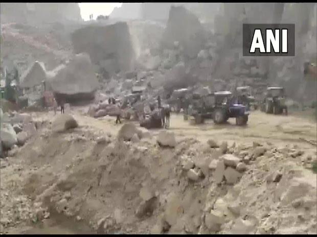 2 injured, several missing after landslide at mining quarry in Haryana