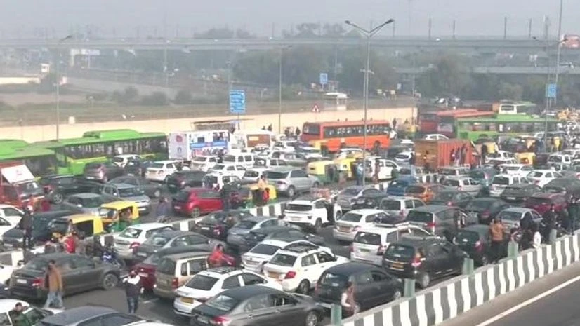 Delhi BJP chakka jam Delhi BJP chakka jam. Photo: ANI