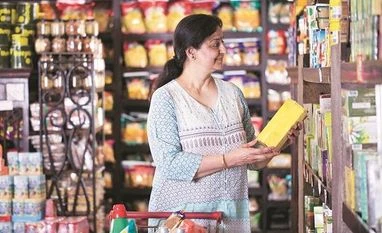 FMCG index hits record high in range-bound market; Dabur, HUL up 2% grocery shopping