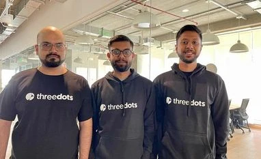 threedots L-R Prakhar Bhardwaj, Rishu Garg, Akul Agarwal