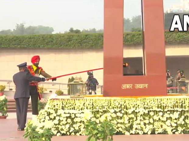 Amar Jawan Jyoti merged with eternal flame at National War Memorial