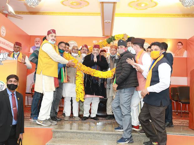 Amit Shah campaigns in Rudraprayag, asks people to bring BJP back to power