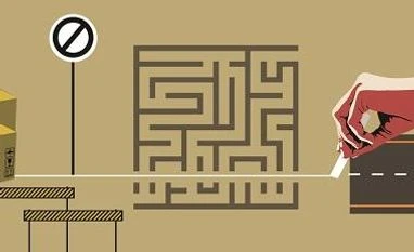 Different strokes in transparency Illustration