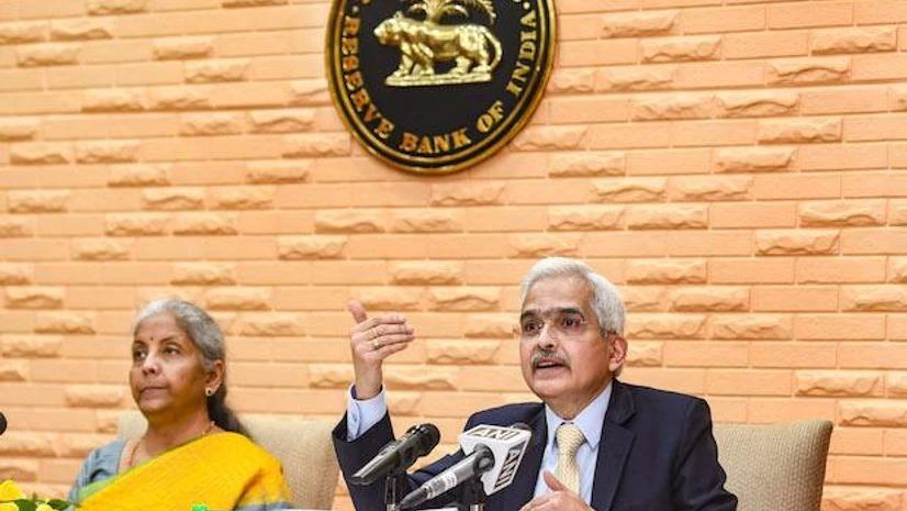 RBI Governor Shaktikanta Das, Nirmala Sitharaman RBI Governor Shaktikanta Das addresses media as Finance Minister Nirmala Sitharaman look on, after the post-budget meeting of the Reserve Bank of India's (RBI) central board, in New Delhi (Photo: PTI)