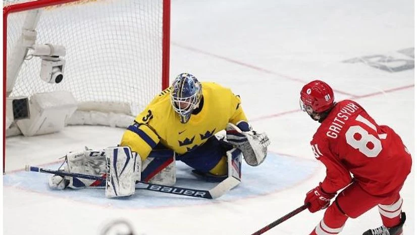 Russia Ice Hockey Arseniy Gritsyuk displayed nerves of steel to score the winning penalty shot and send our team into the final of the 2022 Olympic Games. Photo: @russiahockey_en