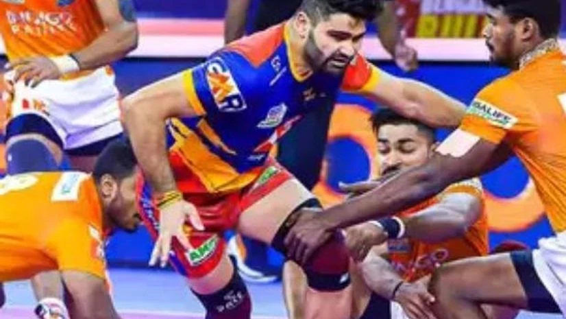 up yoddha pkl PKL: Narwal stars as UP Yoddha beat Puneri Paltan to clinch semis berth