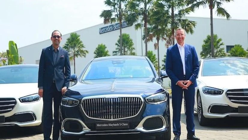 Mercedes Benz India Martin Schwenk, Managing Director & CEO, Mercedes-Benz India and Santosh Iyer, Vice-President, Sales & Marketing, Mercedes-Benz India
