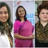 From left: Lakshmi Iyer, CIO, Debt & Head-Products, Kotak Mahindra AMC, Vishakha R M, MD-CEO, IndiaFirst Life Insurance, Mrin Agarwal, financial educator & founder, Finsafe India, co-Founder, Womantra