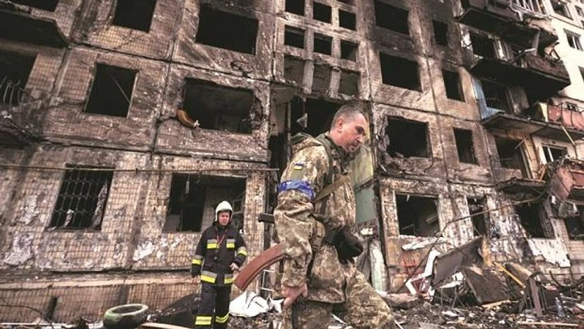 Ukrainian firefighters Ukrainian firefighters