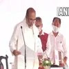 N Biren Singh takes oath as the Chief Minister of Manipur in Imphal, for the second term
