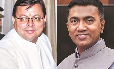 Pushkar Singh Dhami gets second term in Uttarakhand, Pramod Sawant in Goa Pushkar Singh Dhami, Pramod Sawant