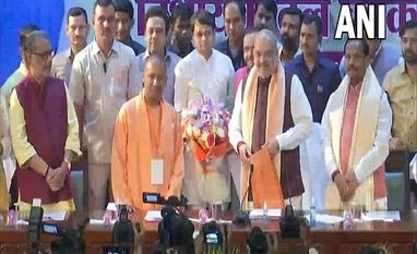 Adityanath chosen by BJP legislators as UP CM, oath ceremony tomorrow Yogi Adityanath