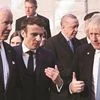 Joe Biden, Emmanuel Macron, Boris Johnson