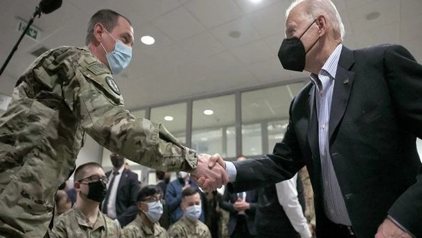 US President Joe Biden meets with US Army soldiers assigned to the 82nd Airborne Division at the G2 Arena in Jasionka, near Rzeszow, Poland (Photo: Reuters) US President Joe Biden meets with US Army soldiers assigned to the 82nd Airborne Division at the G2 Arena in Jasionka, near Rzeszow, Poland (Photo: Reuters)