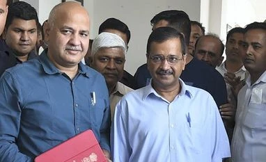 Gopal Rai hails Delhi budget 2022-23 announcing creation of 2 mn jobs Delhi Dy CM and Finance Minister Manish Sisodia with Chief Minister Arvind Kejriwal before presenting the annual budget 2022-23 in Delhi Assembly, in New Delhi (Photo: PTI)