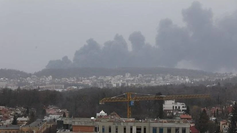 Three powerful explosions heard near Ukraine's western Lviv city: Governor Three powerful explosions heard near Ukraine's western Lviv city: Governor