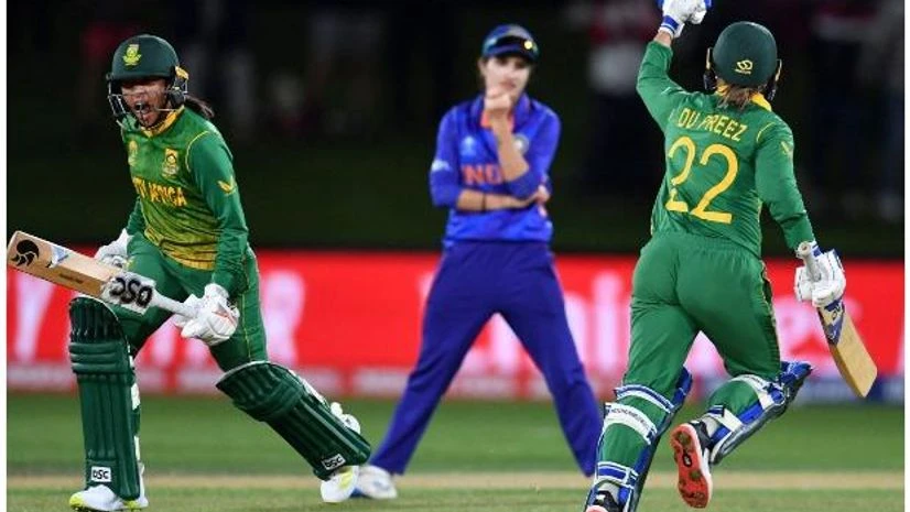womens world cup South Africa clinch a thriller in the ICC Women's World Cup 2022 against India. Photo:@cricketworldcup