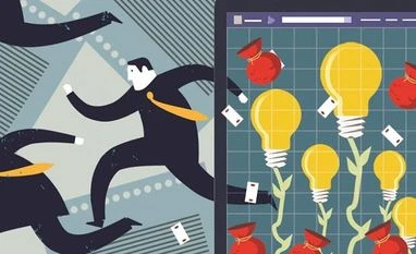 VC exits in India start-ups up 10x to $14 billion in 2021: Bain & Co Illustration: Binay Sinha