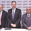 C S Rajan (left), Uday Kotak and Nand Kishore during a press conference in Mumbai on Tuesday	PHOTO: KAMLESH PEDNEKAR