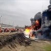 Firefighters work at the site of fire at an oil depot in Belgorod region, Russia (Photo: AP/PTI)