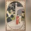 Traditional 'Pahari School' miniature painting from Himachal Pradesh