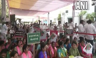 Telangana govt to protest against Centre's paddy procurement policy today Telangana govt protests against Centre's paddy procurement policy