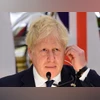 Boris Johnson British Prime Minister Boris Johnson with his Indian counterpart Narendra Modi (unseen) speaks during the joint statement after their meeting, in New Delhi, Friday, April 22 2022. (PTI)