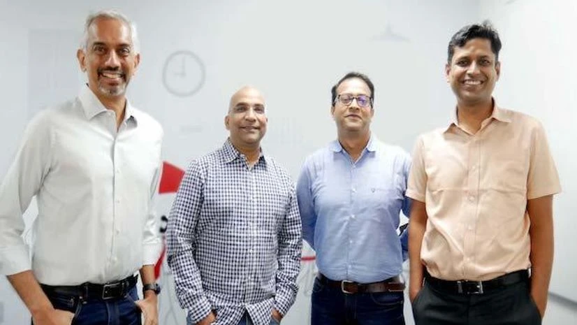 Moglix (L-R) Mukund Vasudevan, Sandeep Goel, Partha Dash, Rahul Garg