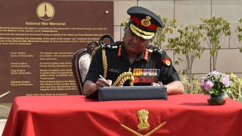 Manoj Pande Army chief General Pande said that in the last two years "we have carried out threat assessment and realigned and reoriented our forces". (Photo: Twitter/@adgpi)