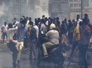 Sri Lanka's pro government and anti-government protestors clash amid tear gas outside the president's office in Colombo, Sri Lanka Sri Lanka's pro government and anti-government protestors clash amid tear gas outside the president's office in Colombo, Sri Lanka