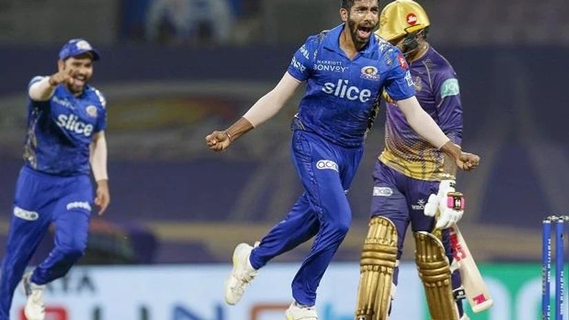 Jasprit Bumrah Jasprit Bumrah of Mumbai Indians celebrates a wicket. Photo: PTI