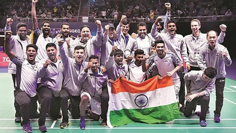 India’s men’s badminton team India’s men’s badminton team