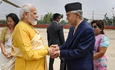 PM Modi holds talks with Nepalese counterpart Sher Bahadur Deuba in Lumbini Modi, Nepal, Sher Bahadur Deuba