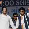 Congress leader Rahul Gandhi with Gujarat Patidar leader Hardik Patel. (Photo: PTI/File)