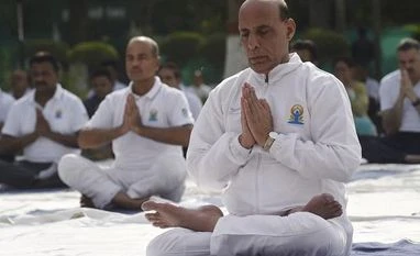 Assembly elections in J-K possibly by year-end: Minister Rajnath Singh Rajnath Singh, Yoga
