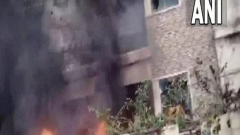 minister's house torched Fire, Andhra Pradesh