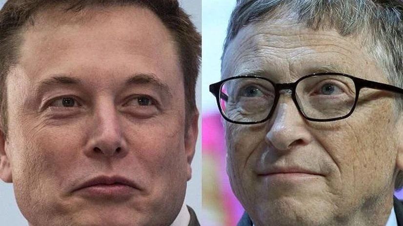 Elon Musk, Bill Gates Tesla CEO Elon Musk (left), Microsoft co-founder Bill Gates (right). (Photo: Bloomberg)