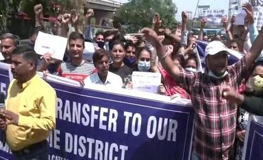 Fear-stricken govt employees carry out march in Jammu, demand transfer protest march, J&K