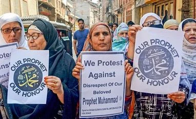 Protests in several parts of India over Prophet remarks; curfew in J&K Protest on Prophet remark