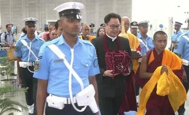 Union Minister Kiren Rijiju leaves for Mongolia with Lord Buddha's relics Kiren Rijiju, IAF, Lord Buddha's relics