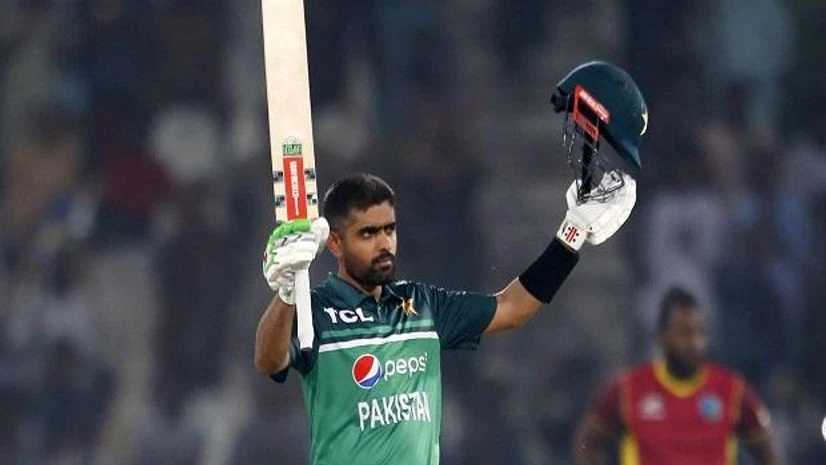 Babar Azam, Pakistan cricket Pakistan's Babar Azam celebrates after scoring a century during the first one day international cricket match between Pakistan and West Indies at the Multan Cricket Stadium, in Multan, Pakistan (Photo: AP/PTI)