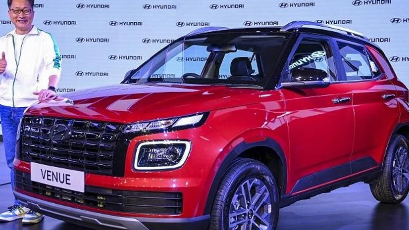 Hyundai Venue Unsoo Kim, MD & CEO, Hyundai Motor India Ltd. at the launch of the new Hyundai Venue, in New Delhi (Photo: PTI)
