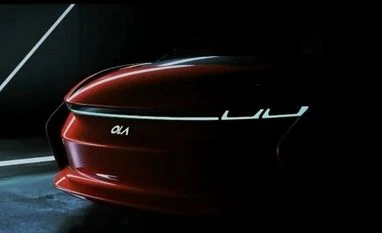 Ola Electric unveils one of India's 'fastest' cars; 0-100 Km/h in 4 seconds ola red electric car