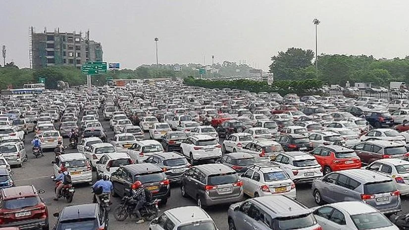Traffic jam, congestion, road block, Bharat Bandh Traffic jam, congestion, road block, Bharat Bandh