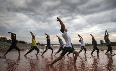 Yoga Day: Surat eyes Guinness Record as 0.12 mn people set to join session International Yoga day, yoga