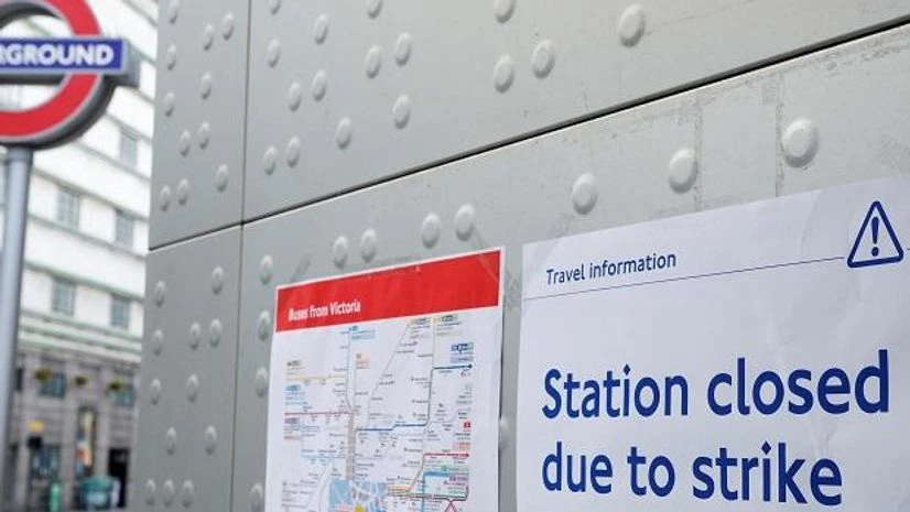 UK strike The London Underground metro network was also mostly closed due to a separate strike. (Photo: Reuters)