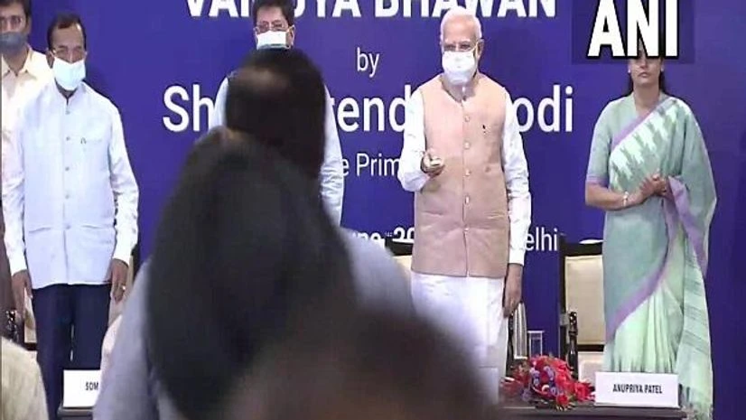 Narendra Modi, Vanijya Bhawan PM Modi inaugurates Vanijya Bhawan in New Delhi. Photo: ANI