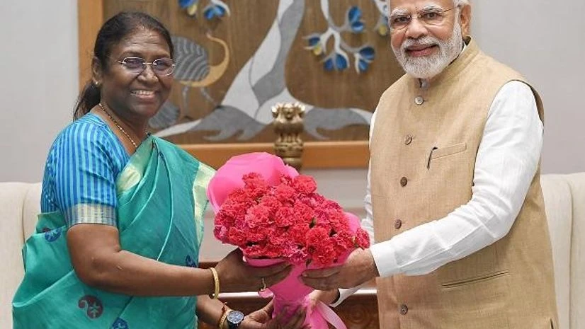 Narendra Modi, Droupadi Murmu Prime Minister Narendra Modi with NDA's Presidential candidate Droupadi Murmu, in New Delhi (Photo: PTI)
