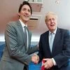 British Prime Minister Boris Johnson greets Canadian Prime Minister Justin Trudeau ahead of their bilateral meeting, during the G7 summit in Schloss Elmau, in the Bavarian Alps, Germany (Photo: Reuters)